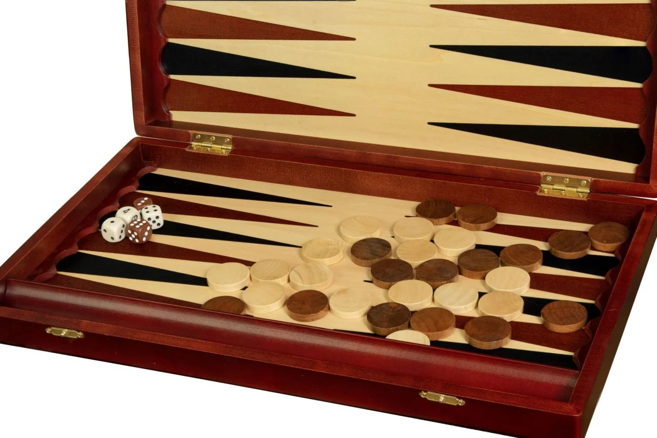 Promotii - Set joc table/Backgammon Sunrise - 48 x 56 cm - IMPERFECT