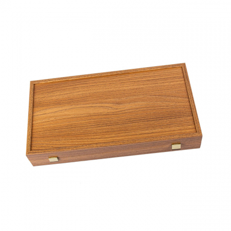 Joc Table Din Lemn - Set joc table/backgammon Walnut with Black &Oak points  30 x 30 cm