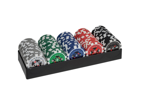 Set poker cu 100 chips-uri ABS 11,5g model ULTIMATE [1]