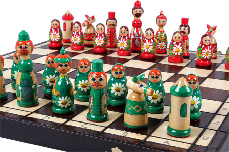 Set sah artizanal Babushka [1]