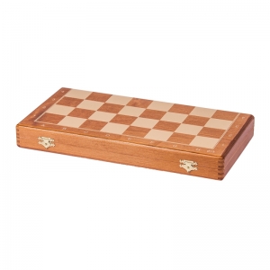 Cutii/saculeti Pentru Piese - Cutie cu tabla de sah mahon , 55mm