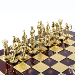 Set sah piese si tabla din metal - Arcasii (mare) [2]