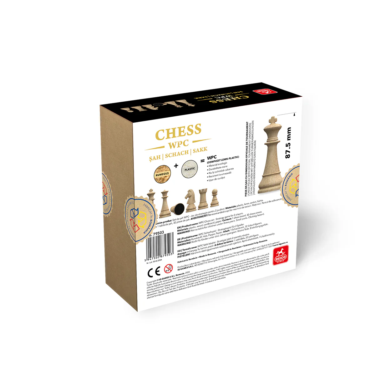 Set Sah Profi WPC Classic – Rege 8,75 cm [1]