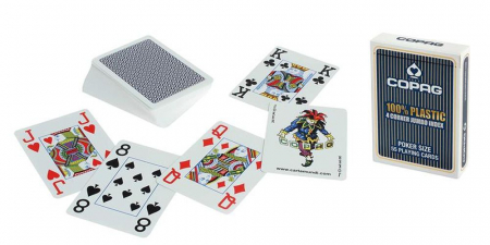 Carti De Joc - Carti de joc 100% Plastic Jumbo Index - COPAG - Albastru
