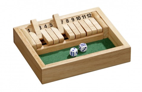 Puzzle - Shut the Box, 12 numere, mic, joc de călătorie