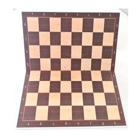 Table De Sah - Tabla de sah din carton pliabila turneu 48×48 cm – decor lemn palisandru