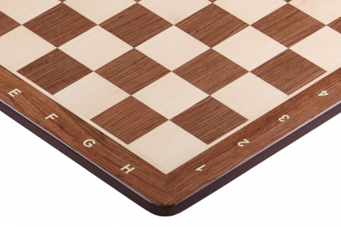 Tabla De Sah Din Lemn - Tabla de sah din lemn padauk, 48 x 48 cm, patrat 50mm