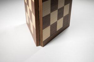 Tabla de sah Deluxe pliabila no 5, lemn de nuc, 45x45cm, patrat 50 mm [1]