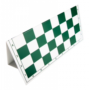 Tabla de sah pliabila PVC (alb-verde) 57 mm [1]