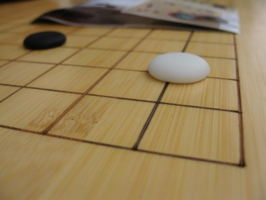 Tabla Joc Go profesionala (13x13 pe spate), lemn bambus 2 cm, cu linii gravate [2]