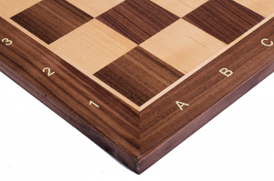 Tabla De Sah Din Lemn - Tabla lemn no 6 - nuc/artar 55 x 55 mm, cu notatie