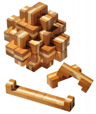 Puzzle - Puzzle 3D Tricky Knot, Bambus