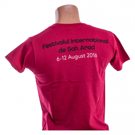 Tricou Visiniu -Festivalul International de sah Arad (6-12 August 2016) [1]