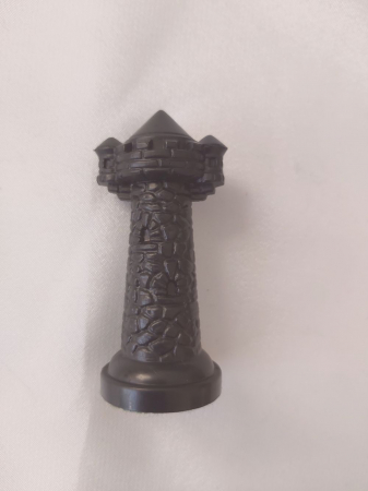 Piese rezerva - Turn negru  rezerva pentru setul tematic din plastic  Evul Mediu