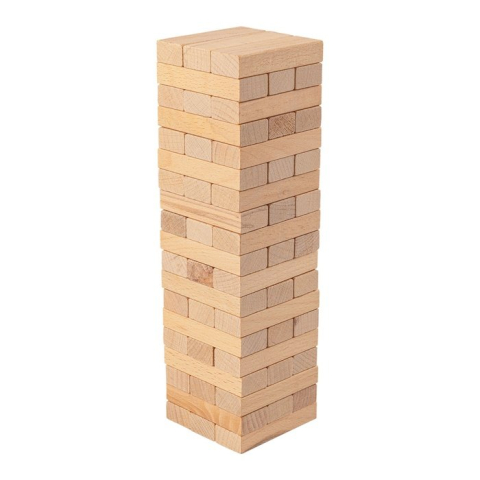 Turnul Instabil Clasic – Joc de indemanare din lemn [2]
