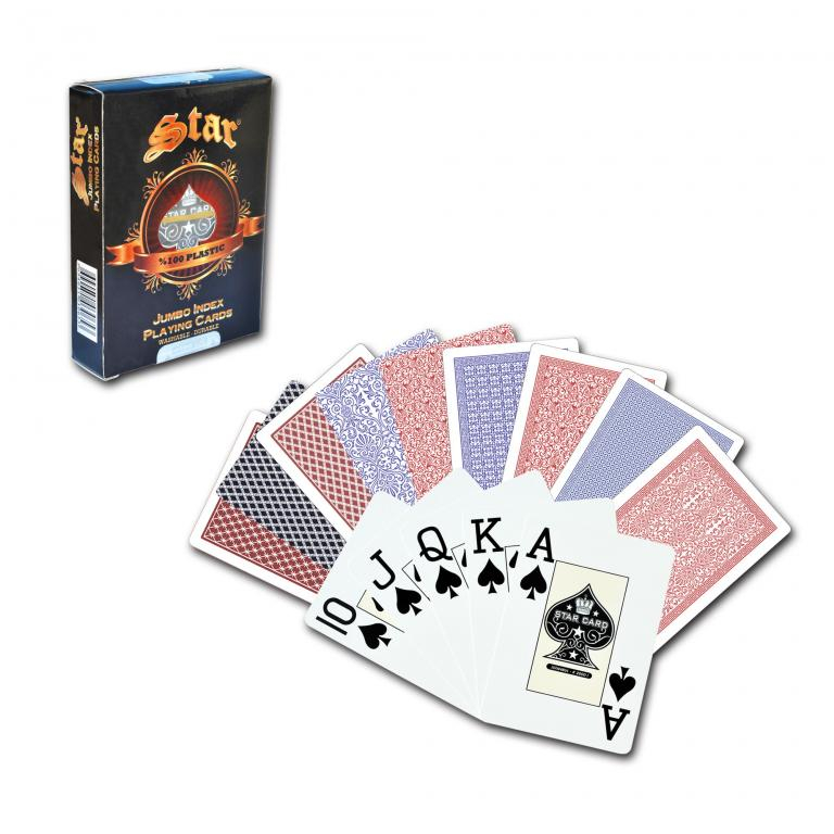 Attachment discretion excuse Carti de joc 100 % plastic Star Poker Jumbo Index Casino