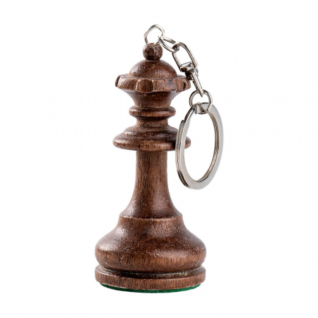 Accesorii sah - Breloc chei cu piesa sah din lemn