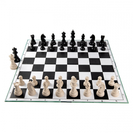 Seturi Sah - Combo set STAR: Tabla sah din carton pliabila in 4+Piese de sah din plastic no. 6 Star