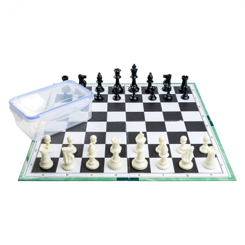 Combo Seturi - Combo set new edition : Tabla sah din carton pliabila in 4+Piese de sah din plastic no. 4- light