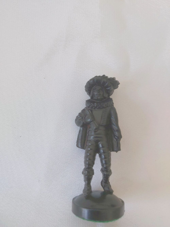 Piese sah - Nebun negru rezerva pentru setul tematic din plastic Evul Mediu