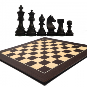 Seturi Sah - Combo set cu piese Staunton 6 Clasic Black si Tabla Barcelona Deluxe