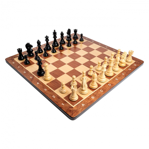 Seturi Sah - Piese sah Staunton 6 King Bridal ebonized cu tabla Padauk