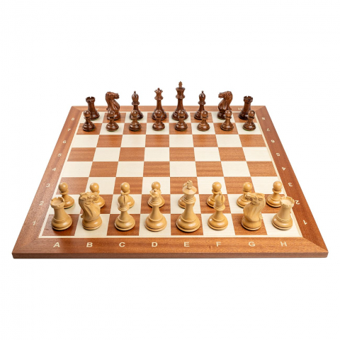 Seturi Sah - Piese sah Staunton 6 Stallion cu tabla mahon 55x55 cm