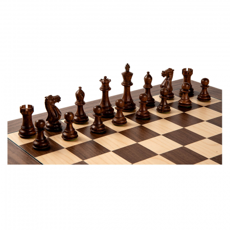 Combo Seturi - Piese sah Staunton 6 Stallion cu tabla nuc DGT