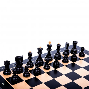 Seturi Sah - Piese Staunton 7 Zagreb cu tabla negru/artar