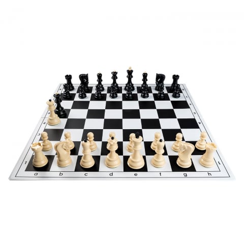 Seturi Sah - Comboset ABS Zagreb: Piese Plastic model Zagreb +Tabla PVC alb /negru