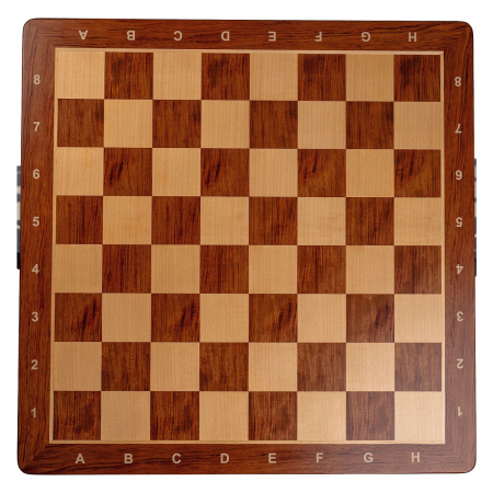 Table De Sah - Tabla de sah din lemn padauk, 55 x 55 cm