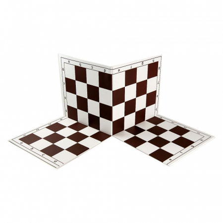 Table De Sah - Tabla de sah din PVC - 57 mm pliabila in 4, Maro