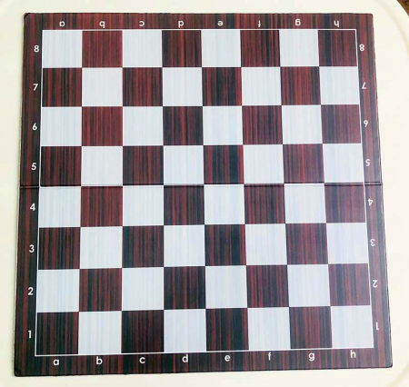 Table De Sah - Tabla de sah pliabila PVC - Imitatie lemn, 57 mm