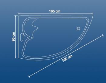 Cada colt asimetrica 165x95 cm London1