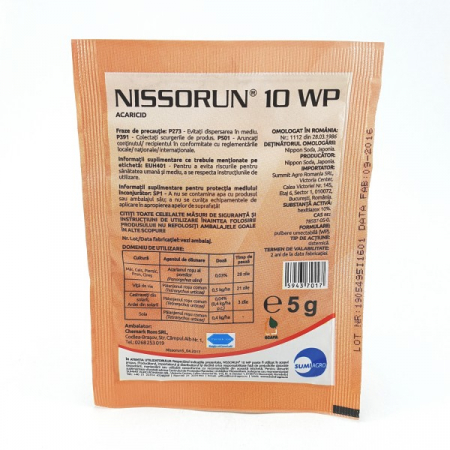 Insecticide - Nissorun 10 wp 5 g