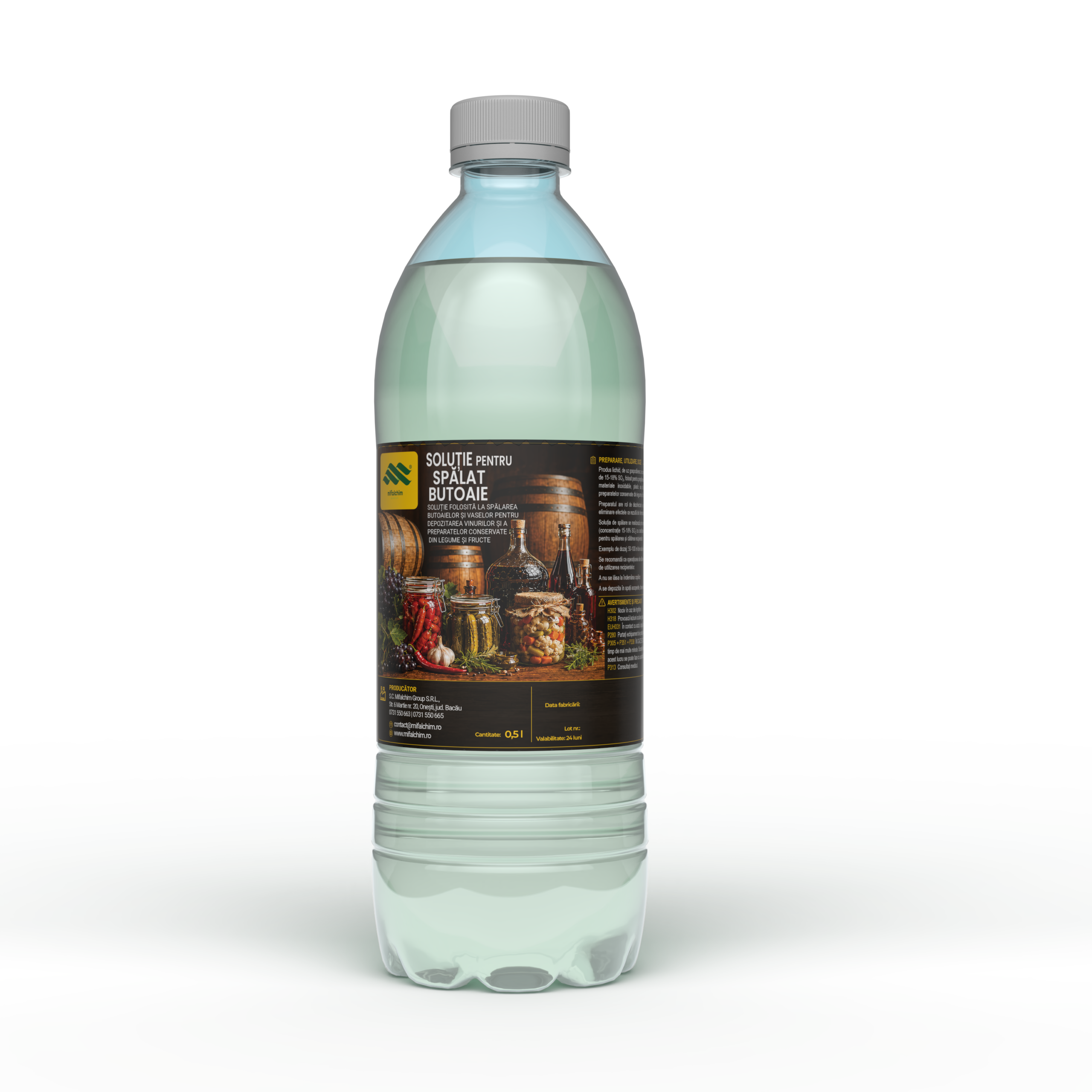PRODUSE VINIFICATIE - Soluție pentru spălat butoaie 1L