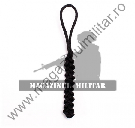 Bratara paracord supravietuire Flaming Lizzard, neagra [3]