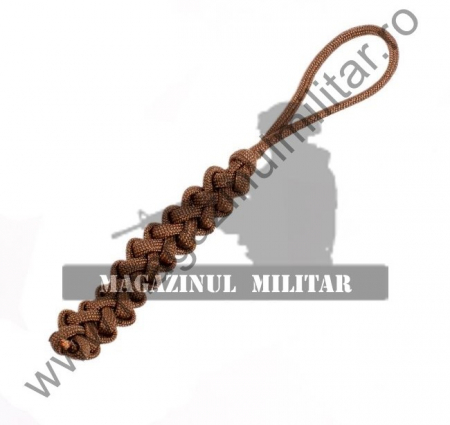 Supravietuire, outdoor - Breloc paracord supravietuire Lizzard coyote