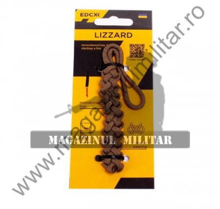 Breloc paracord supravietuire Lizzard coyote [3]