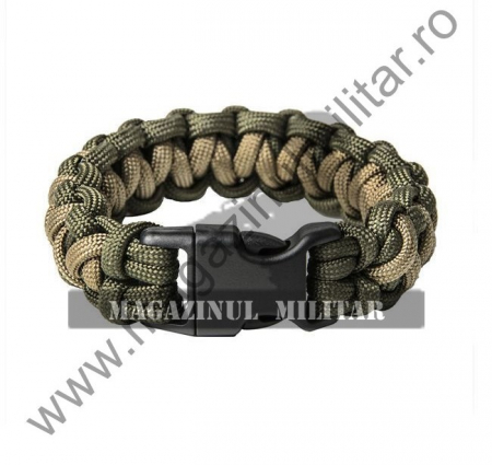 Supravietuire, outdoor - Bratara paracord Solomon, Army green