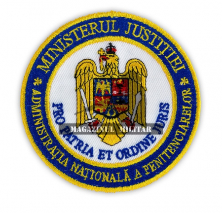 Politia penitenciara - Emblema cu sigla Autoritatii Nationale a Penitenciarelor, pentru maneca