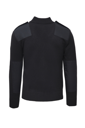 jacheta-militara-neagra-fermoar-buzunare-tricotate [1]
