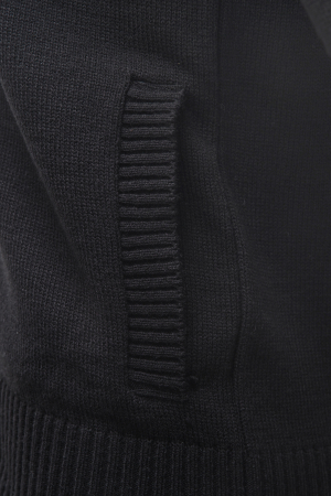 jacheta-militara-neagra-fermoar-buzunare-tricotate [2]