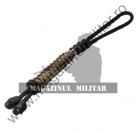 Supravietuire, outdoor - Snur (lanyard) Loopy Snake, Black & Coyote