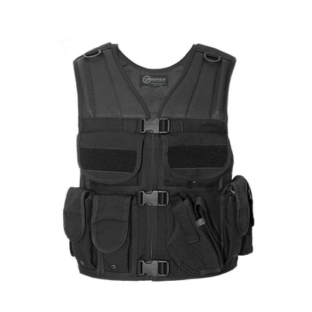 Imbracaminte - Vesta tactica Cordura cu toc pistol – vedere frontala