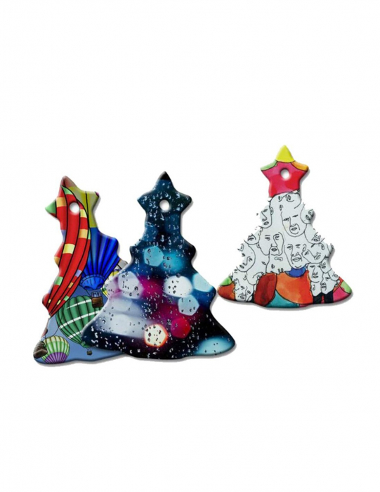 Ornament ceramică personalizat pentru brad  - BRAD [2]