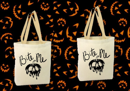 # Halloween - Sacoșă Bite me