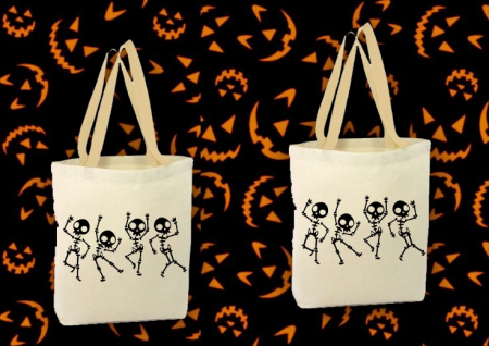 # Halloween - Sacoșă Scheleti