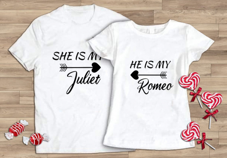 # Dragobete/Valentine's Day - Set tricouri Romeo+ Juliet