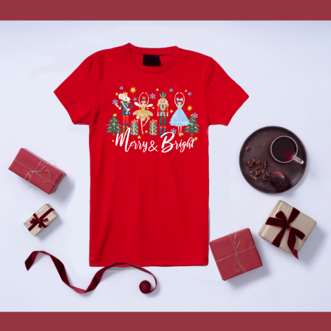 # Crăciun - Tricou Merry and Bright